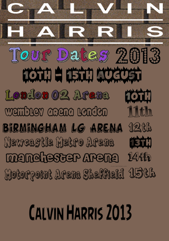 Tour Dates Calvin Harris Fan Site